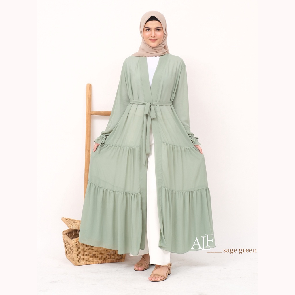 Alfaina Kareen Long Outer Cardigan Outer Rempel Ceruty Babydoll