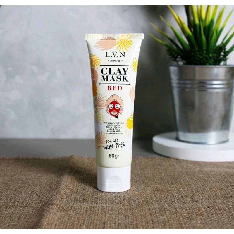 Lovana Clay Mask Red Tube 80gr