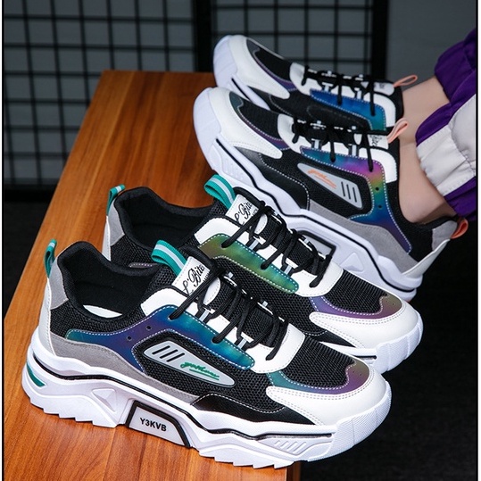 TBIG [COD] Sepatu Sneakers Pria ELBITFASHION Sepatu Import Murah Pria Sekolah Kuliah Kerja