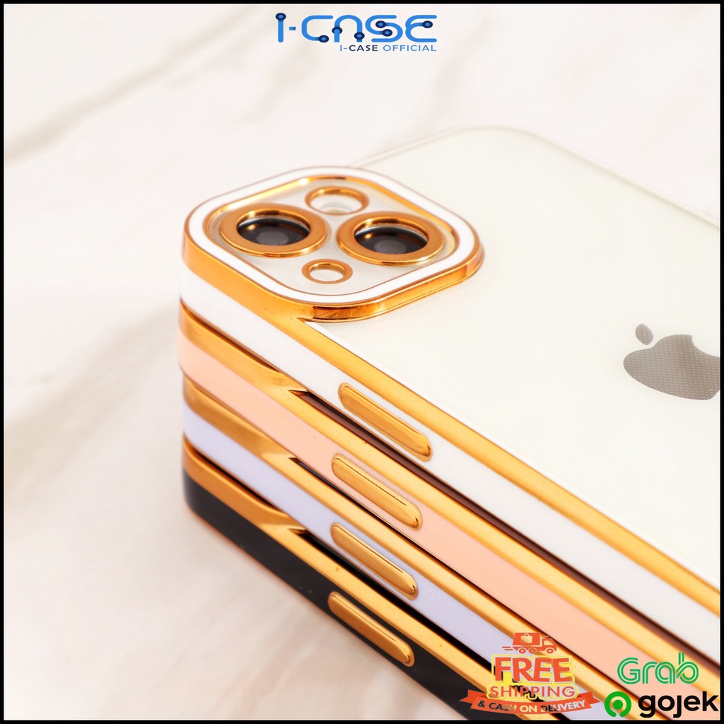 Electroplating Soft Case Full Cover iPhone 11 12 13 MINI PRO MAX Lens Cover