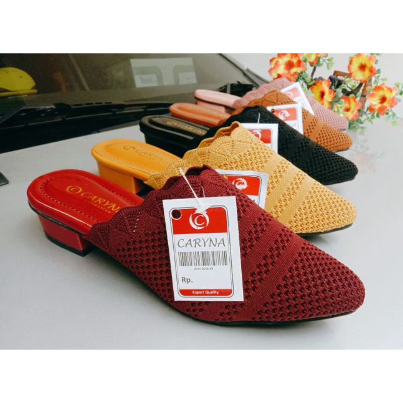 Sandal Slop rajut/Flatshoees cewek/sepatu cewek terbaru