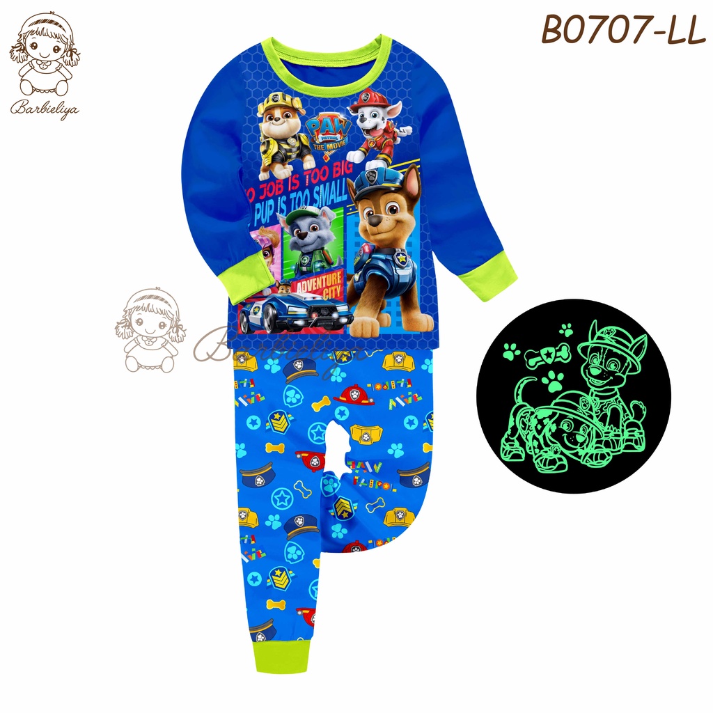 Piyama Baju Tidur Anak Karakter Glow In The Dark Paw Patrol B0707LL