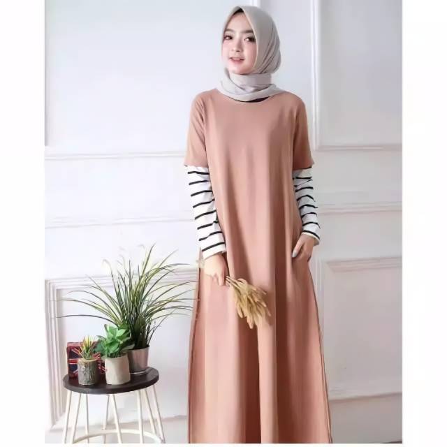 BAJU MUSLIM MONEL DRESS