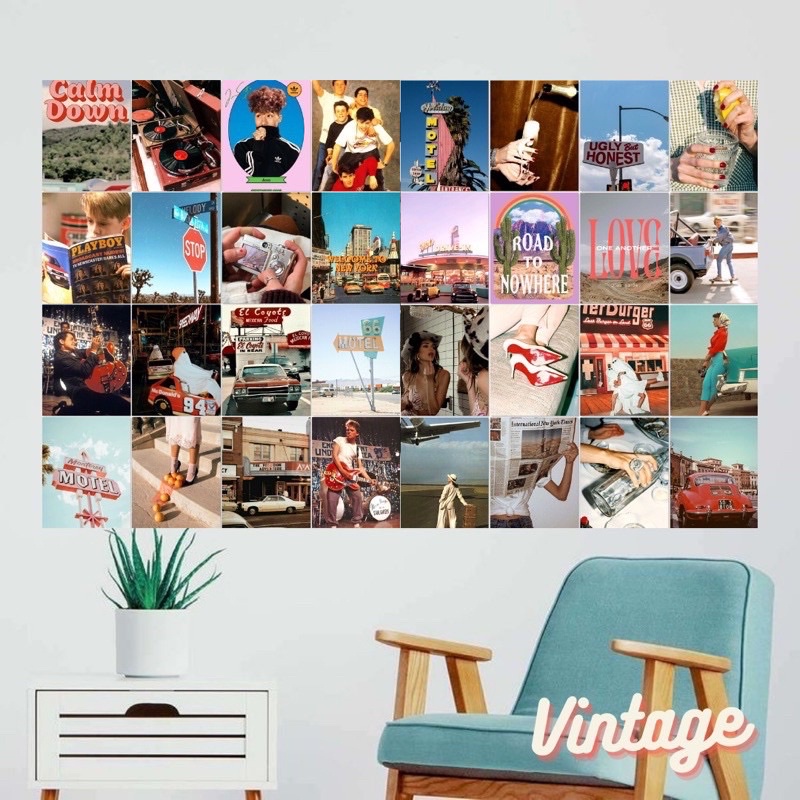 [20PCS] POSTER DINDING AESTHETIC (A5) “VINTAGE” / WALL DECOR