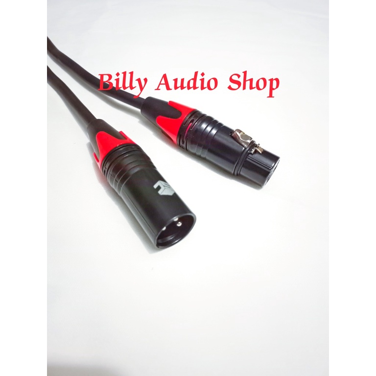 KABEL CANON XLR MALE TO FEMALE / KABEL MIXER KE MIC DLL 1 - 5 MTR