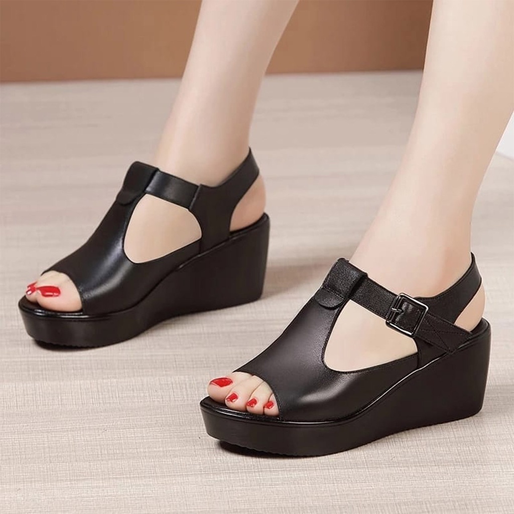 Sandal Wanita Zora Sepatu Wanita Wedges Mainaka