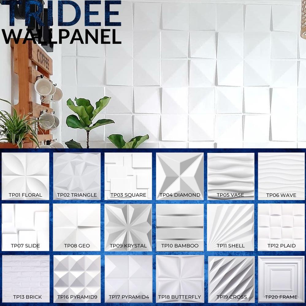 Tridee Wallpanel | Wallpaper Dinding Dekorasi | Wall Panel 3D Dinding Pvc