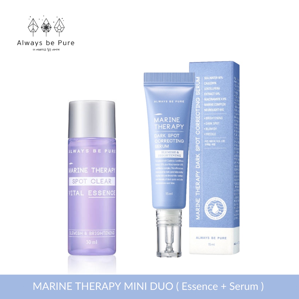 Marine Therapy Mini Duo ( Essence 30 ml + Serum 15 ml ) | ALWAYS BE PURE
