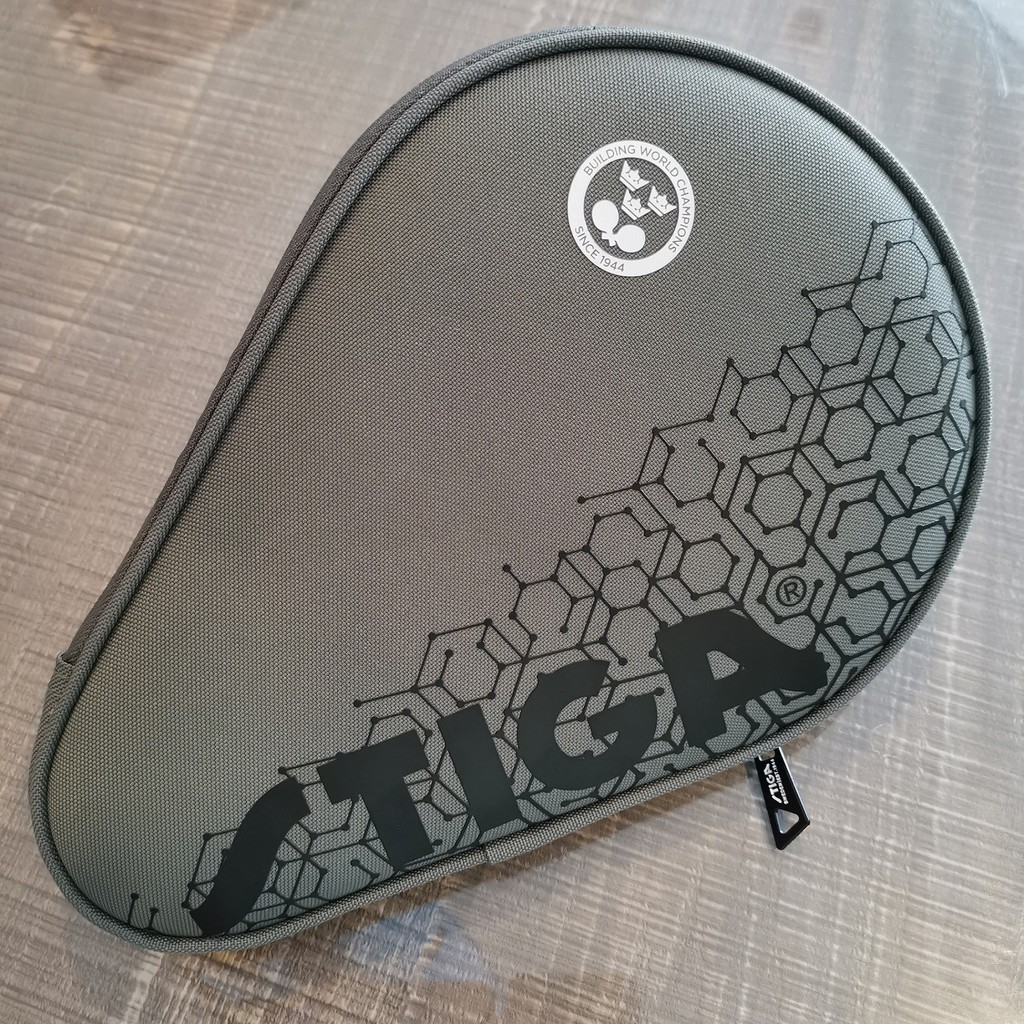 Stiga Reverse Bat Cover - Grey - Pingpong Bat Cover/Tas Pingpong/Tas Tenis Meja Bat Bet