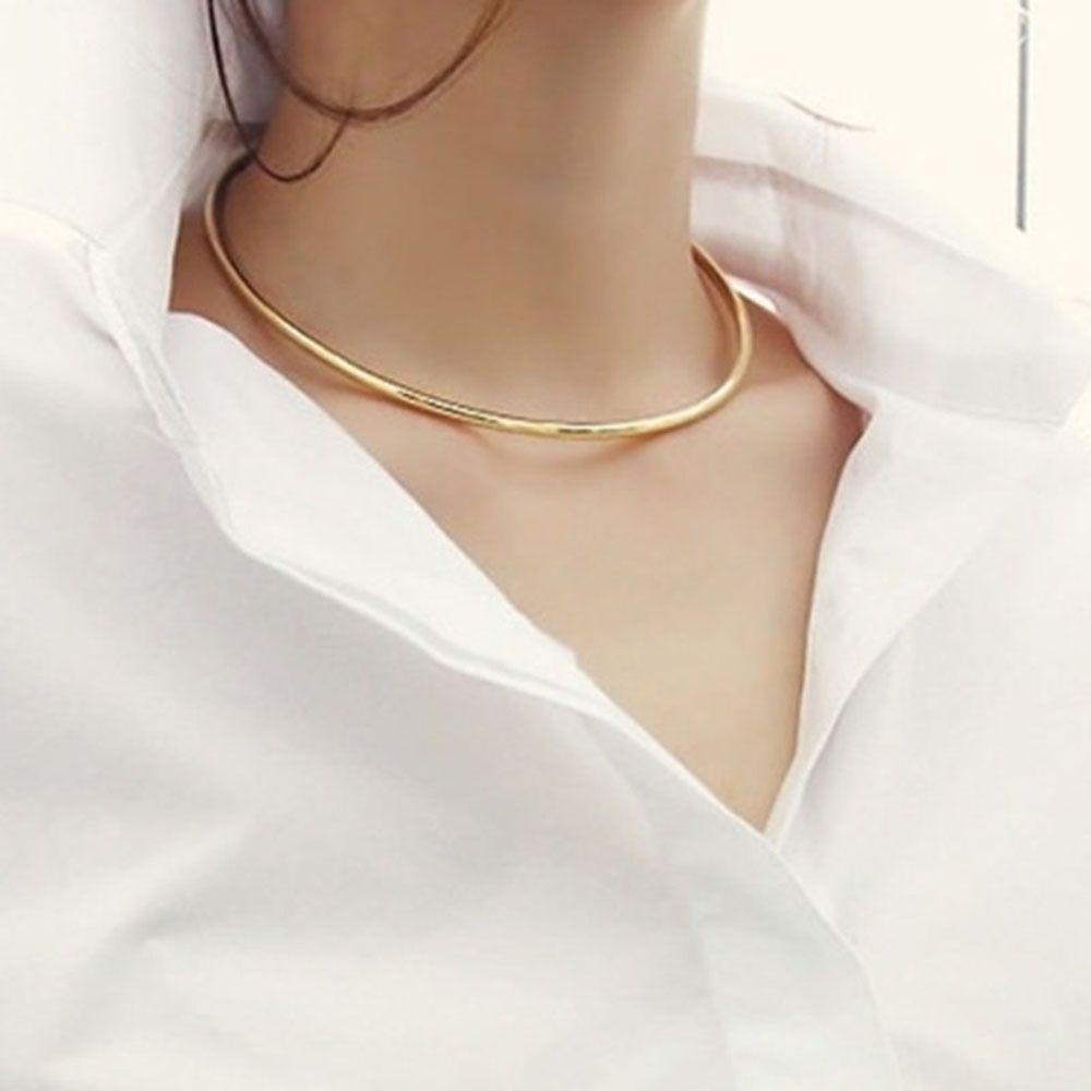 Needway Choker Perhiasan Menawan Open Cuff Charming Lady Chain