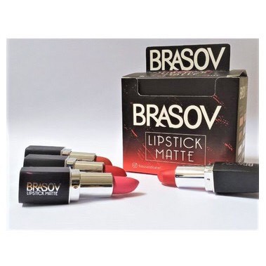 BRASOV Lipstick Matte Lipstik Make Up Wanita Pigmented Pewarna Bibir Kissproof Original BPOM Murah