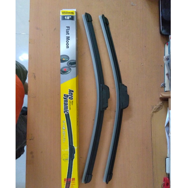 Wiper Kipas Kaca - Flat Moon Banana Aerofit Framles Pisang - Harga untuk satu 1pcs