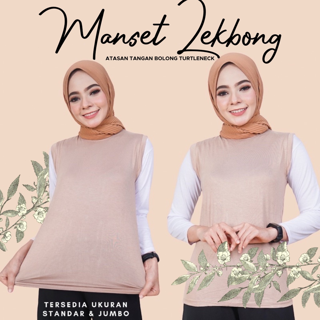 TURTLE NECK [JUMBO] TERMURAH / TANKTOP ATASAN WANITA TANPA LENGAN POLOS-3