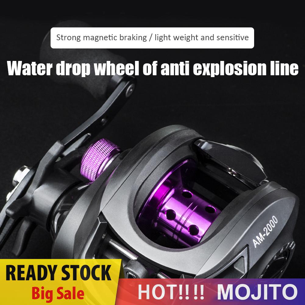 Reel Pancing Baitcasting 7.2 1 12 + 1bb Tangan Kanan / Kiri Dengan Rem Magnetik