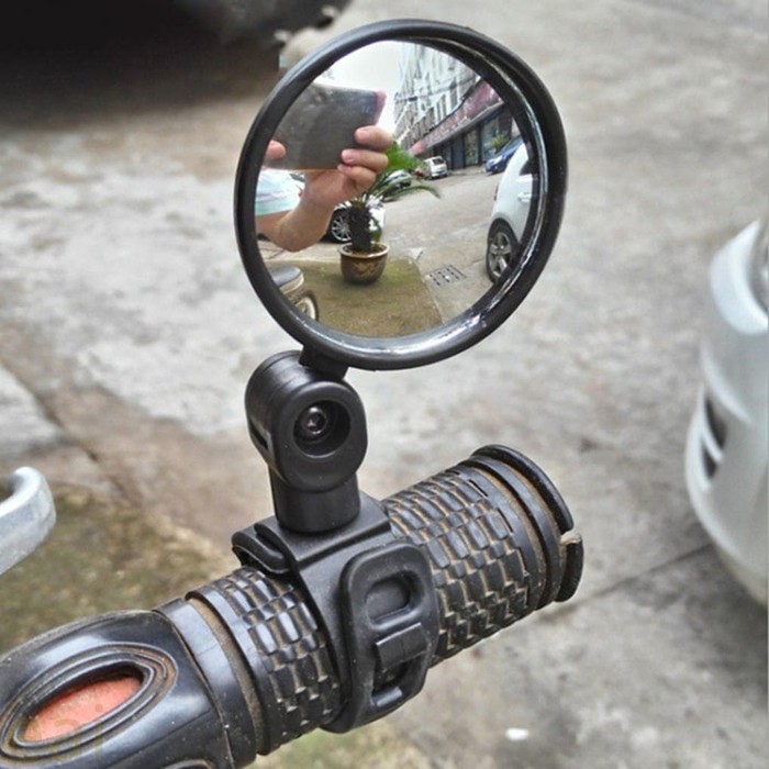 Kaca Spion Sepeda mtb gunung pixie lipat Bulat Universal Mirror Bike Fleksibel cembung Wide murah