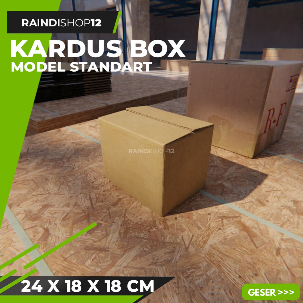 

BOX 24 X 18 X 18 CM KARDUS KOTAK KEMASAN PACKAGING KADO POLOS