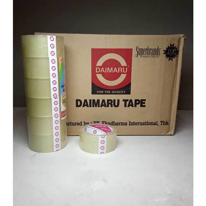 

4 dus (4x72pcs) lakban OPP 2" bening DAIMARU (45mmx50m,45mic)