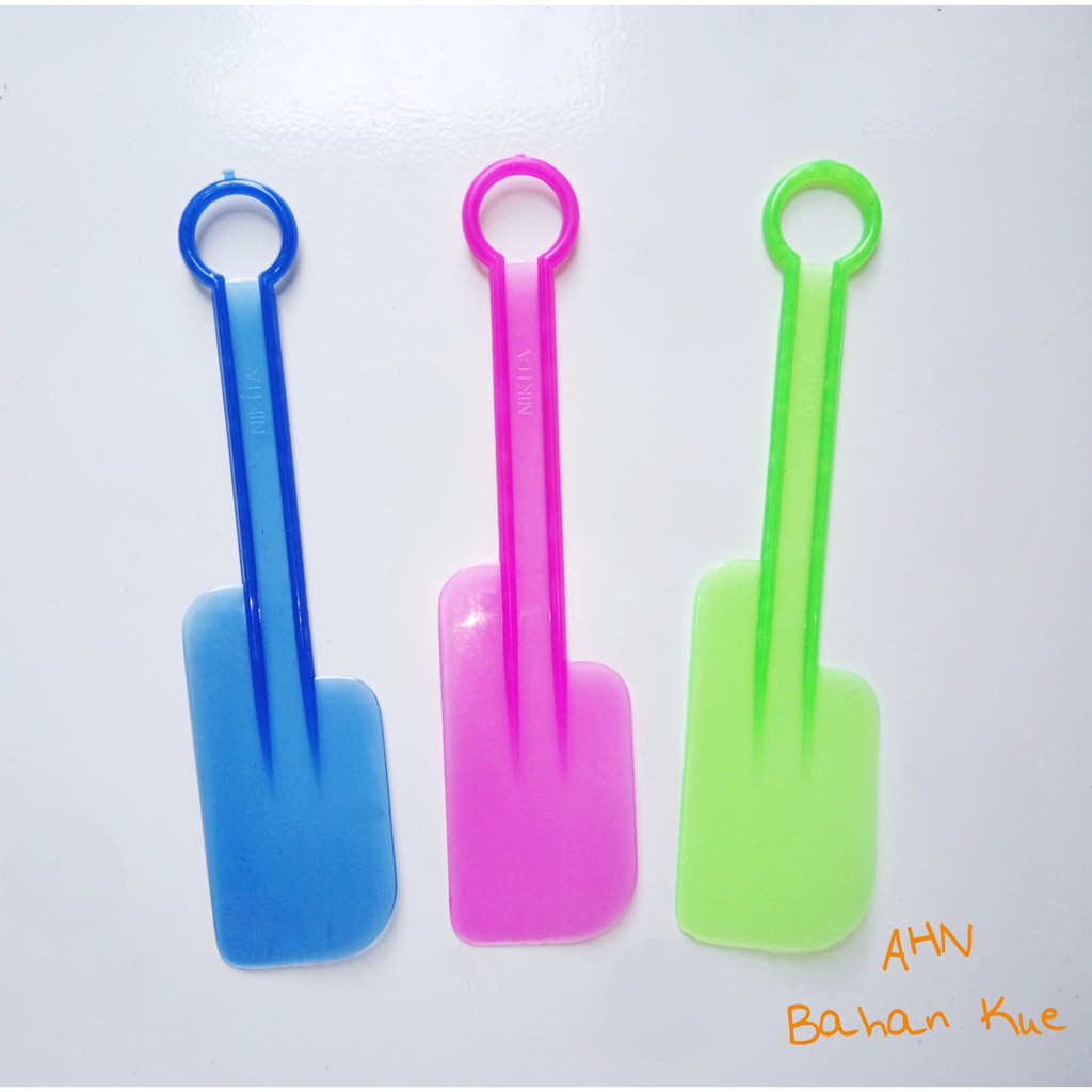 Solet Spatula Plastik Warna isi 1 Lusin