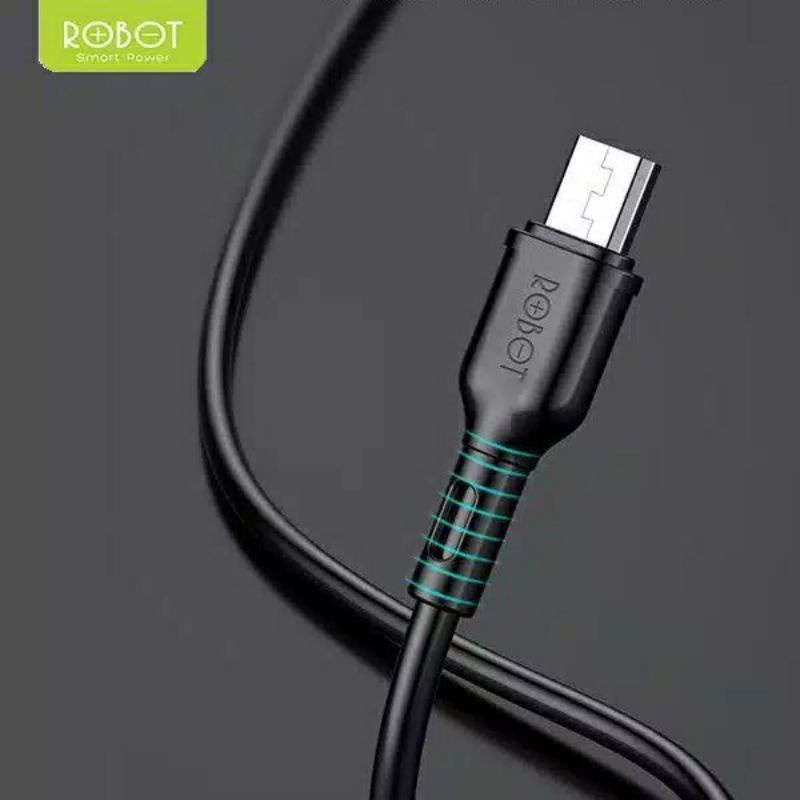 Kabel Data Robot RBM100 RBM100S micro USB 2A 100cm / Kabel Data bulat Robot - Robot RBM 100