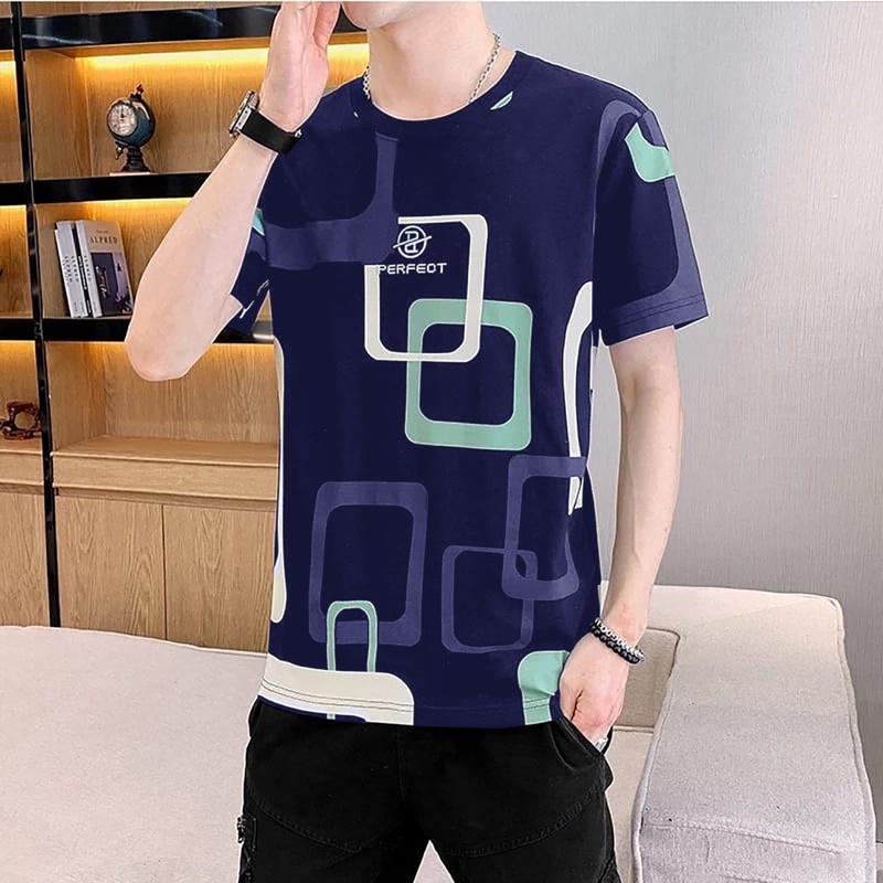 KAOS COWOK LENGAN PENDEK BAJU ATASAN PRIA MOTIF PERFECT PREMIUM