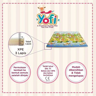 Yofi playmat Foldingmat Karpet Bayi