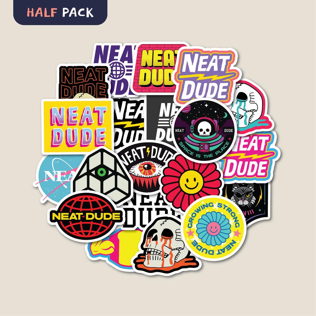 

STICKER PACK NEAT DUDE | STICKER TUMBLER | STIKER LAPTOP KOPER HELM