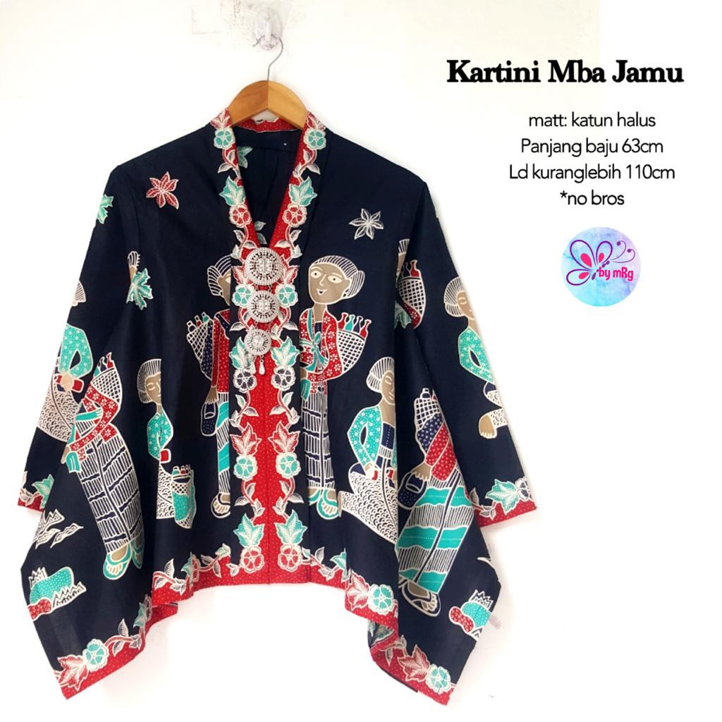 Blus kartini Mba Jamu Ori Batik Solo