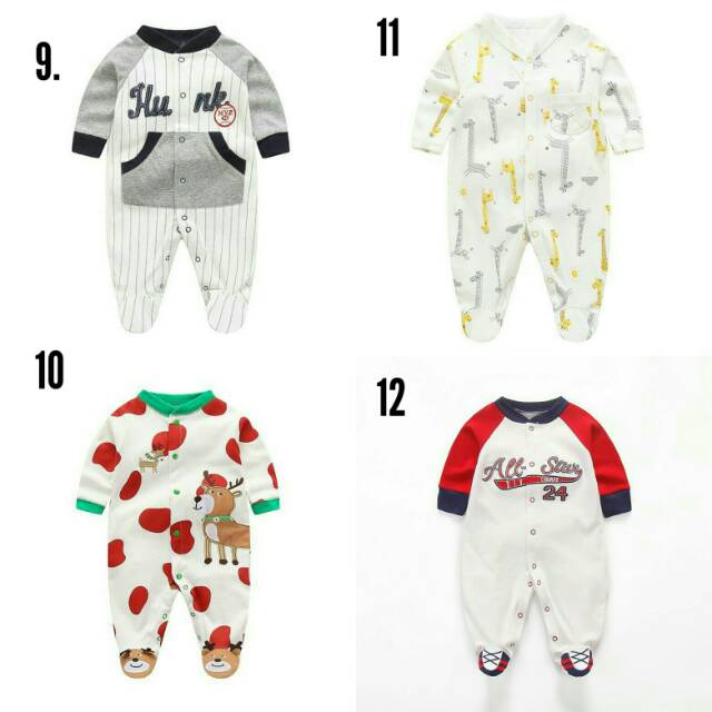 Playsuit Bayi/ Baju Bayi Import/ Romper Bayi/ Baju bayi lucu