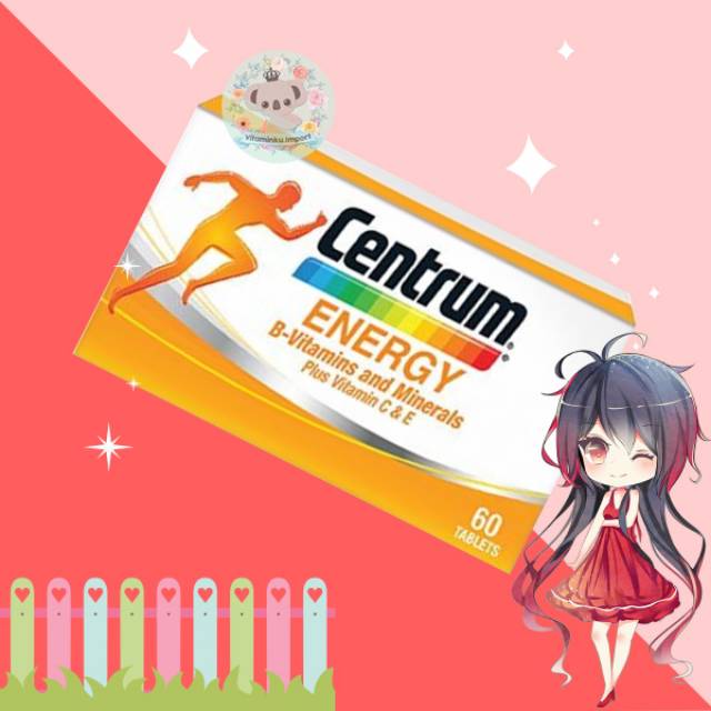 Jual Centrum Energy, Vitamin B Lengkap + Minerals dan Vitamin C 500mg