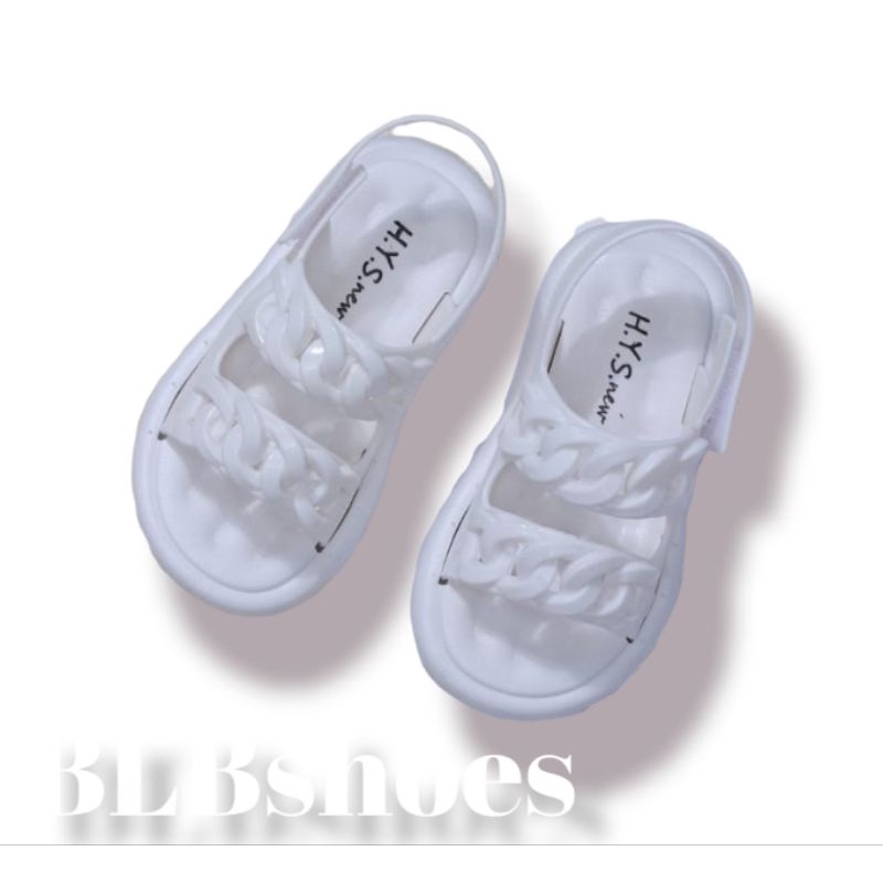 Sandal anak perempuan ban 2 motif rantai sandal jelly anak terbaru kekinian