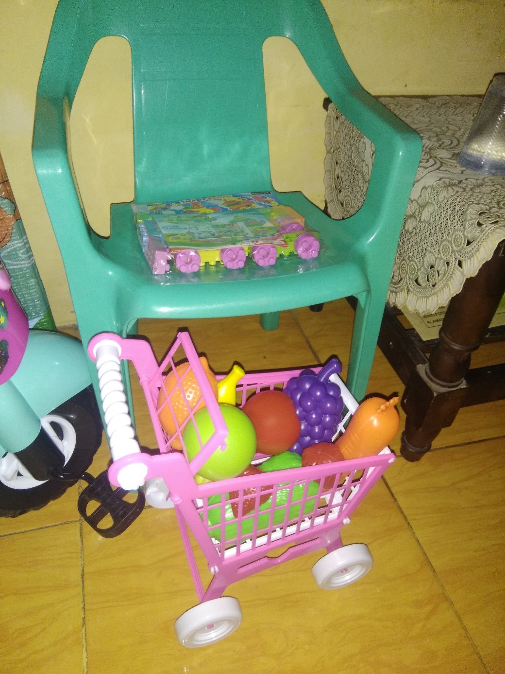 Zm - Mainan Anak Troli Buah Buahan B552 - Keranjang Buah