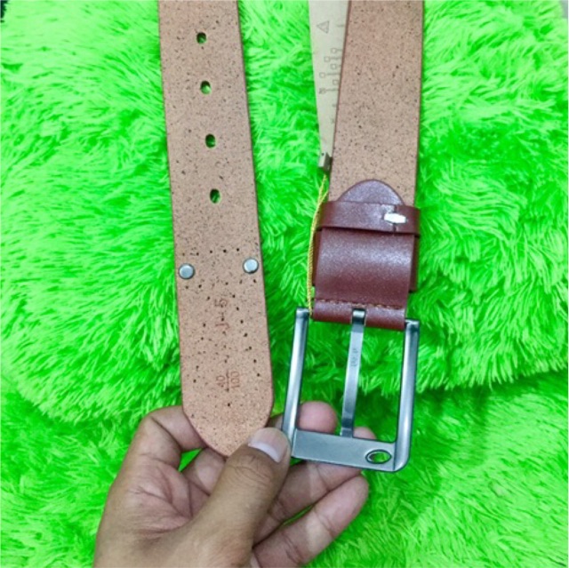 Ikat pinggang pria kulit sintetis import lubang #ikatpinggang #gesper #gesperpria #gespercowok