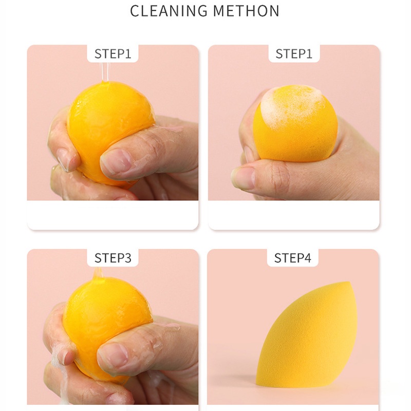 Spons Make Up 4Pcs Beauty Blender Sponge Telur Kosmetik Free Box TMW06