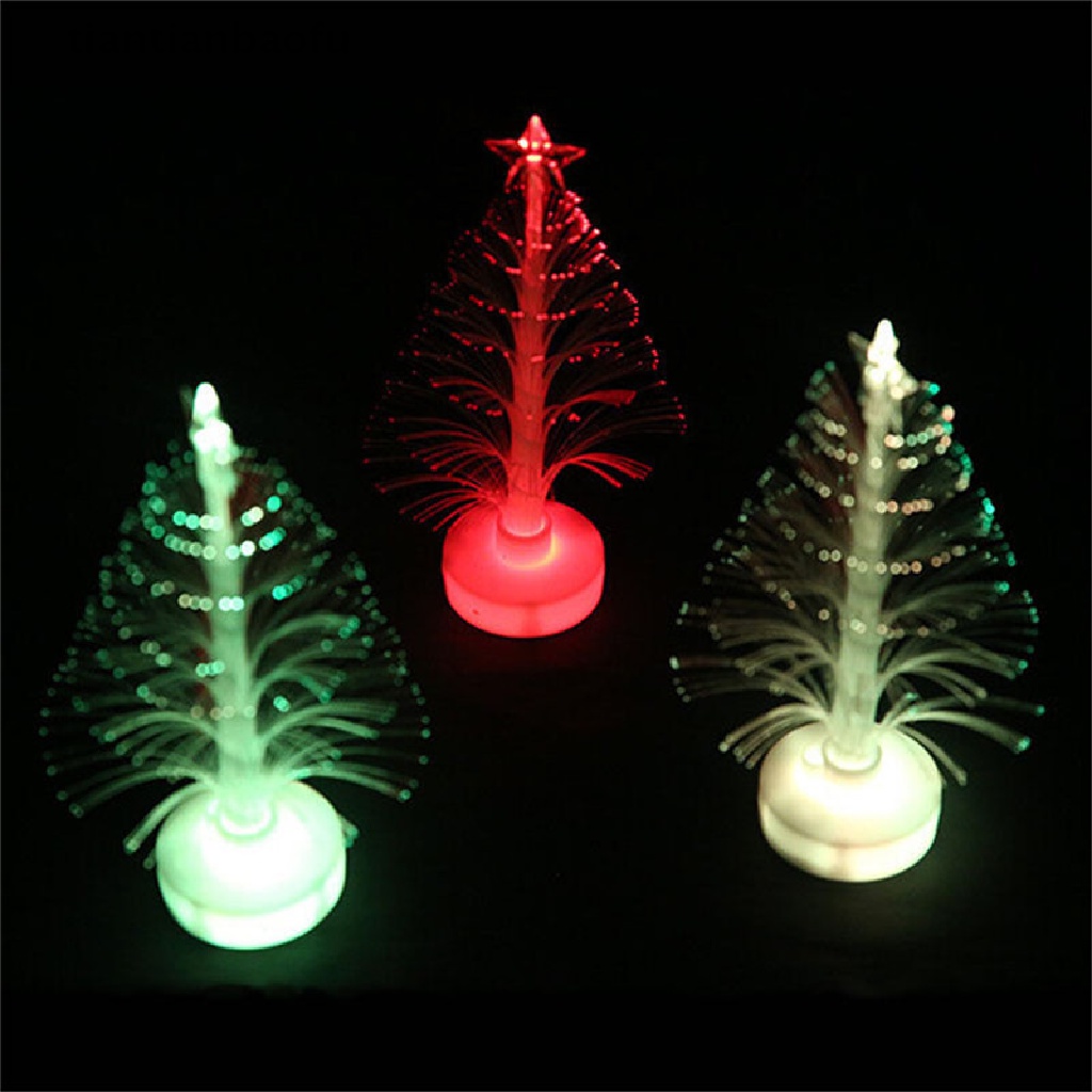 [tiantianbaofu] Colorful LED Fiber Optic Nightlight Christmas Tree Lamp Light Children Xmas Gift Boutique