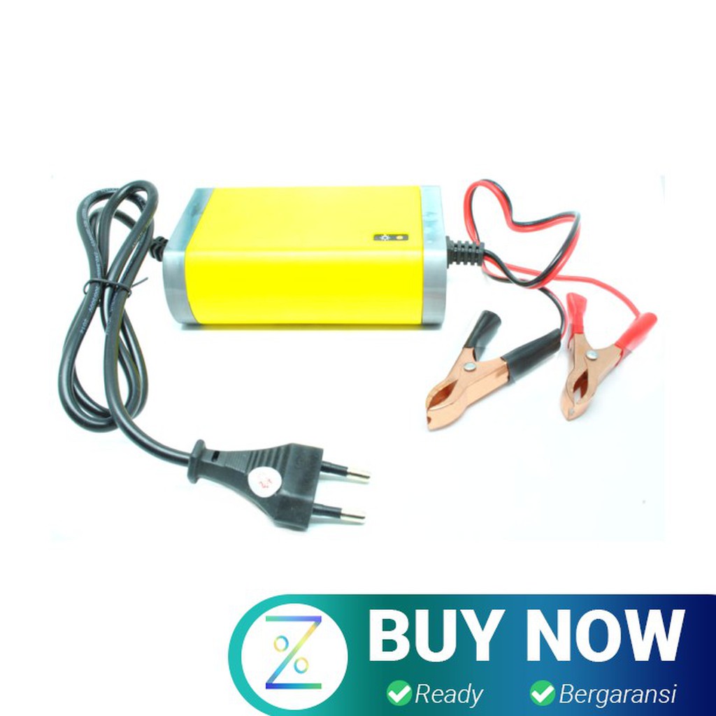 Taffware Charger Aki Mobil Motor Lead Acid 12V 2A - UD11 - Yellow