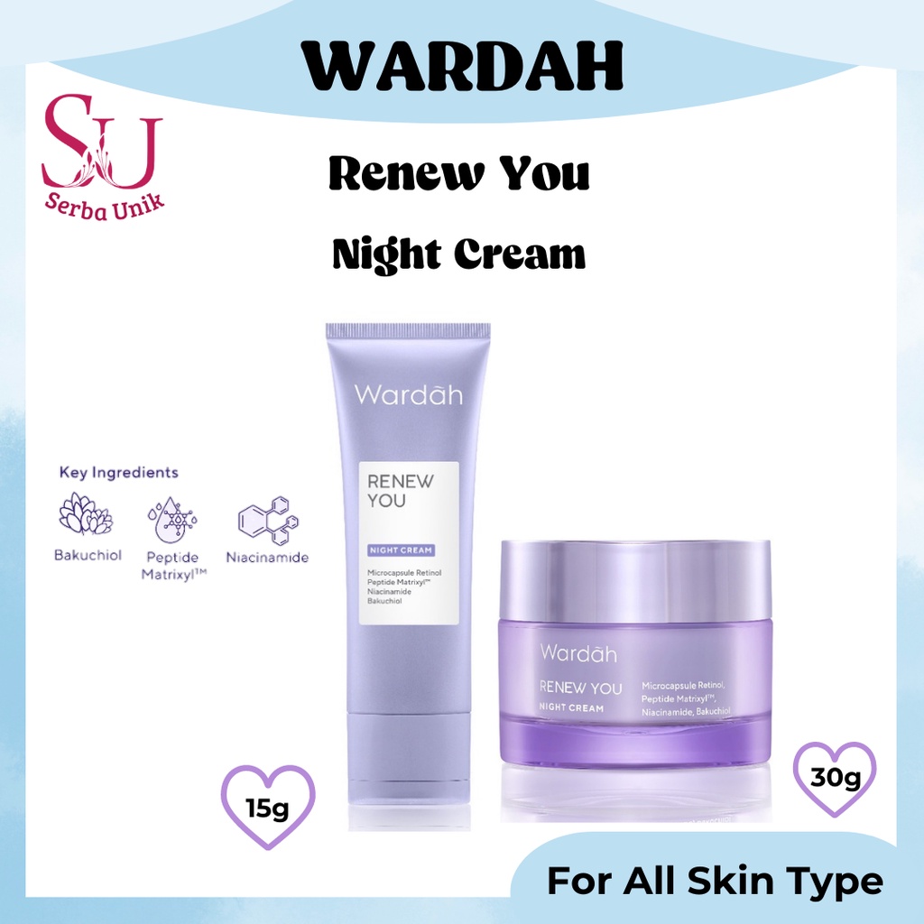 Wardah Renew You Anti Aging Night Cream 15g &amp; 30g