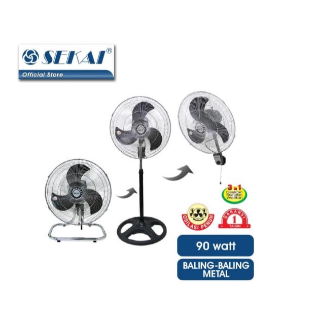 Sekai IST-1851 3in1 Kipas Angin 18 inch - IST 1851