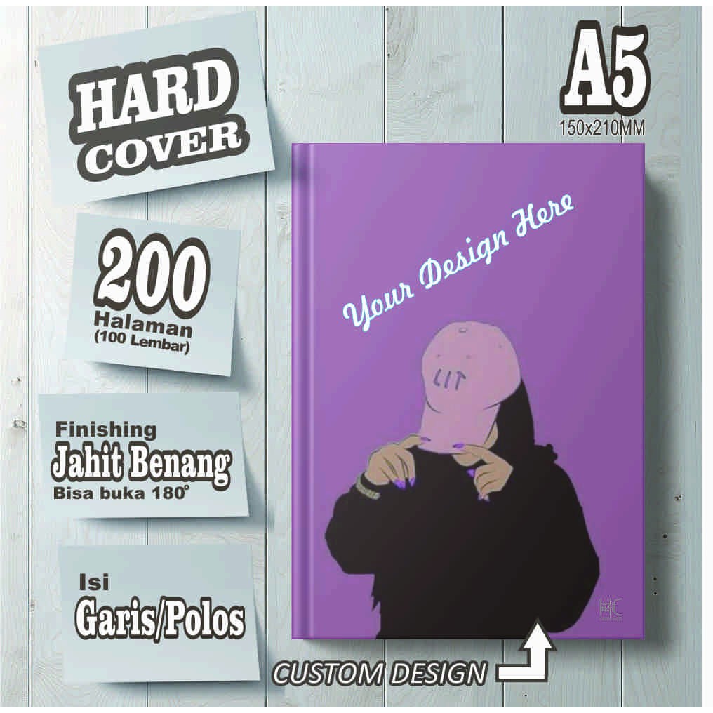 

NOTEBOOK A5 HARDCOVER CUSTOM SOUVENIR/ SEMINAR