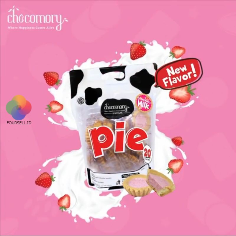 Chocomory PIE STRAWBERRY MILK Pie Susu Cimory