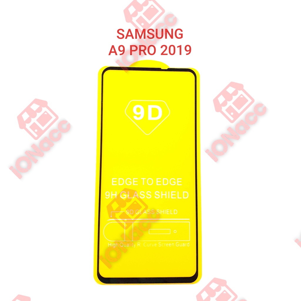 TEMPERED GLASS FULL LEM 9D 5D SAMSUNG GALAXY A9 PRO 2019- ANTI GORES KACA FULL HD