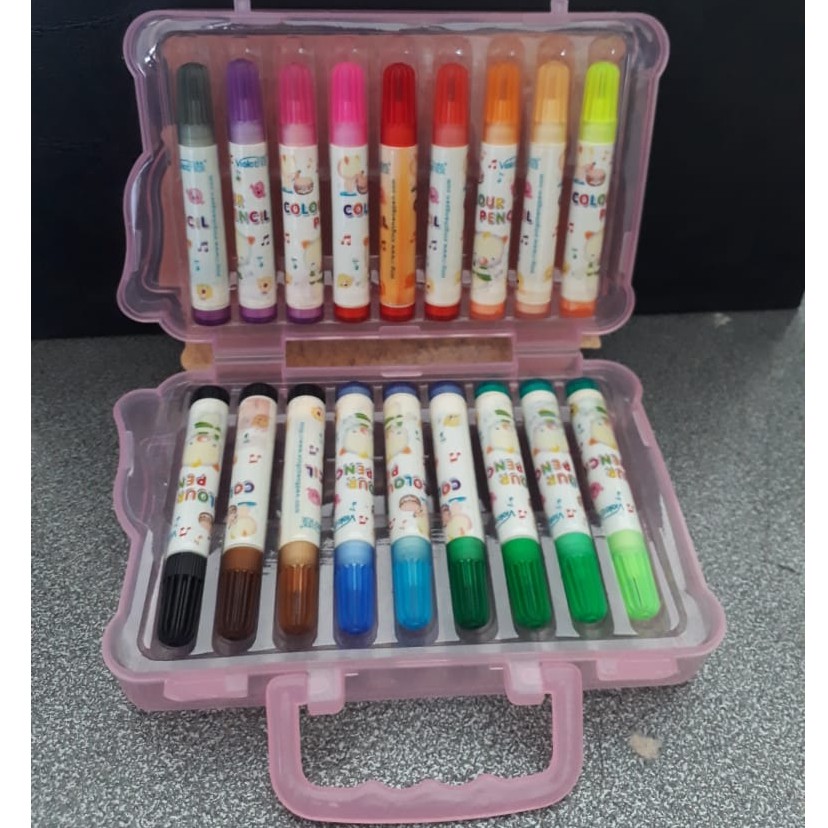 

Spidol warna dan Stempel karakter