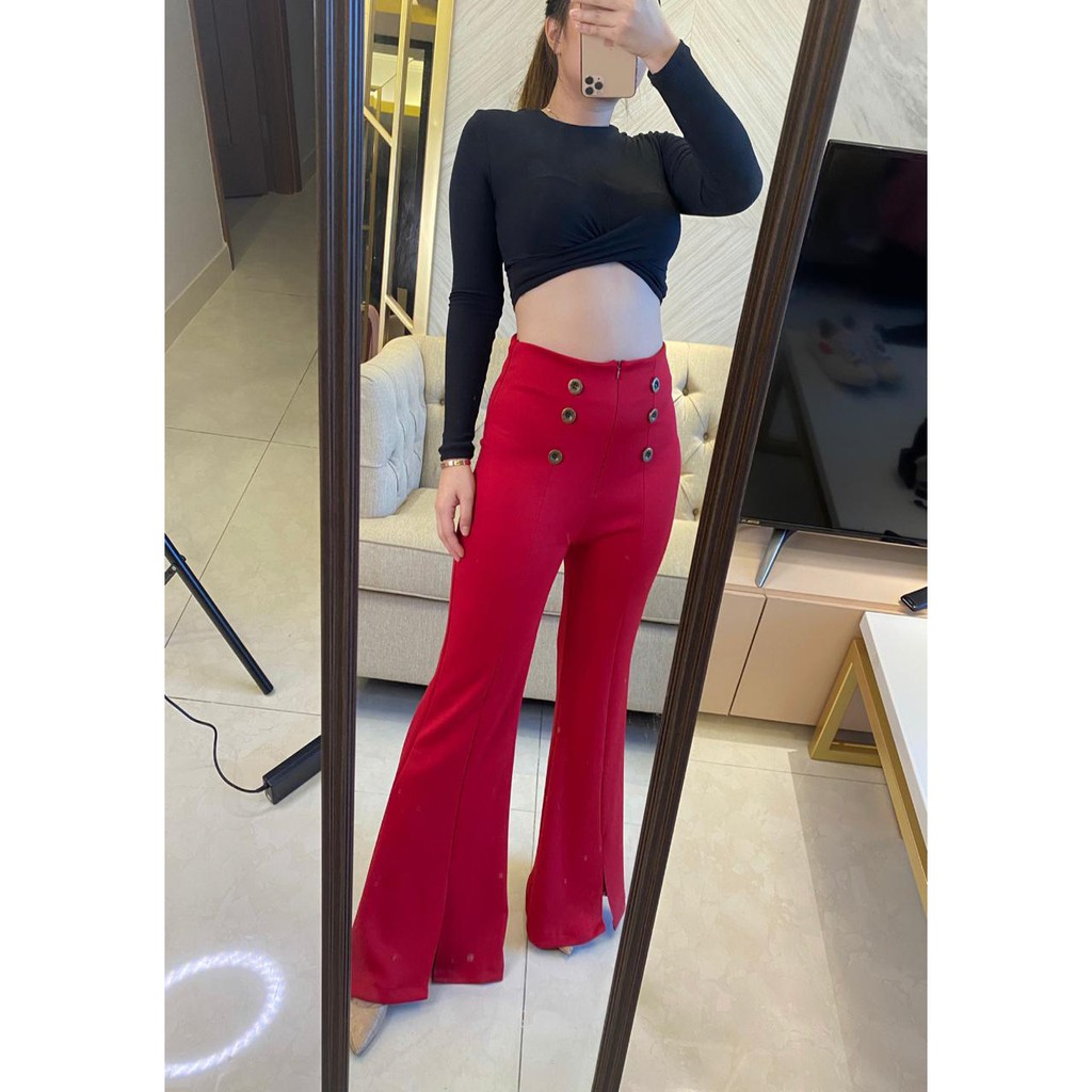 celana fashion scuba/ celana panjang kancing/ celana korean style Jessica Collection 544#