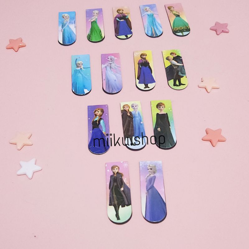 

1PCS PEMBATAS BUKU MAGNET BOOKMARK PRINCESS FROZEN