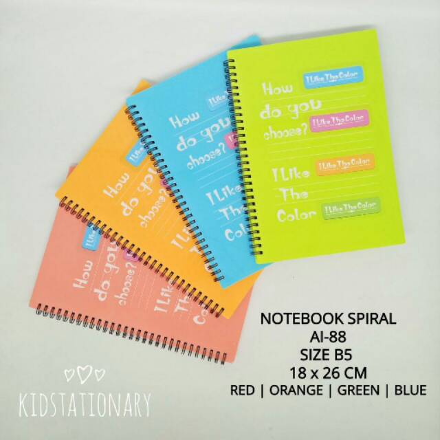 

Buku Catatan Spiral / Notebook Spiral / Buku Agenda B5