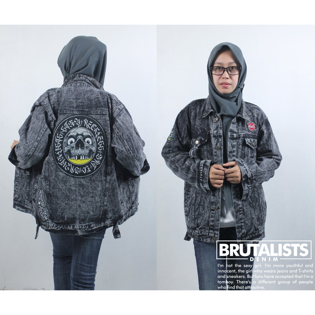 JAKET JEANS UNISEX COWO CEWE MOTIF GAMBAR BORDIR JAKET JEANS UNISEX COWO CEWE MOTIF GAMBAR BORDIR