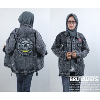 JAKET JEANS UNISEX COWO CEWE MOTIF GAMBAR BORDIR JAKET JEANS UNISEX COWO CEWE MOTIF GAMBAR BORDIR