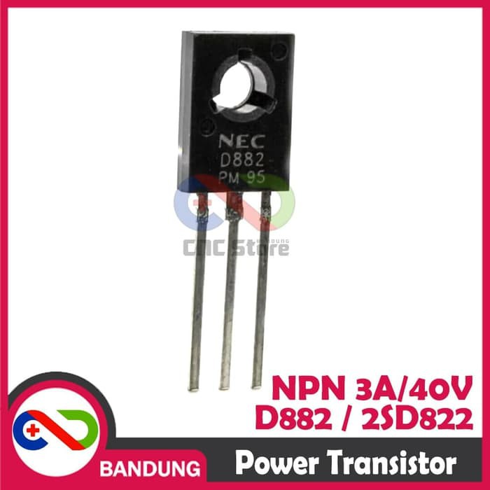 D882 2SD822 TO-126 3A/40V NPN POWER TRANSISTOR