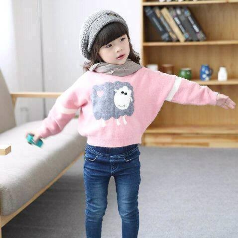 Tokomilkan - Sweater Rajut Anak Perempuan LITLE LAMB KIDS /  Pakaian Anak Cewek