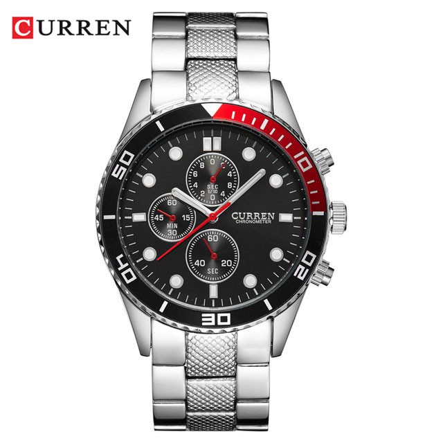 CURREN 8028 Jam Tangan Pria Analog Stainless Steel WK-SBY