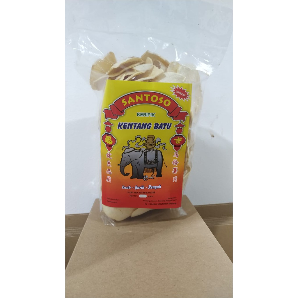 Keripik Kentang Batu Santoso Asli Malang 160 Gram